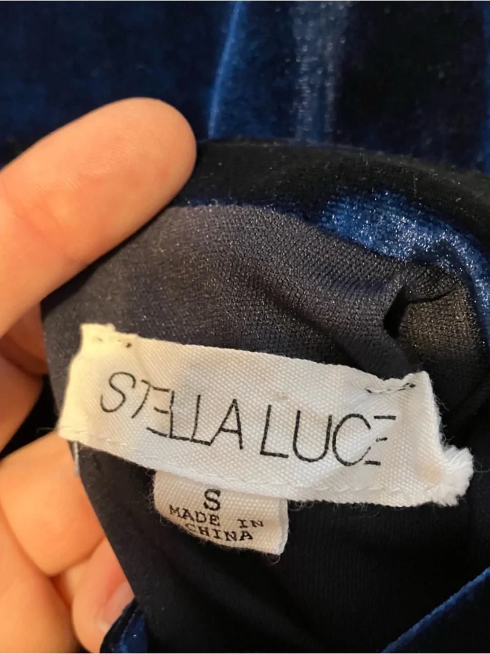 Stella Luce Deep Blue Velvet Lace Whimsigoth Romper